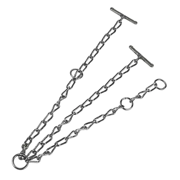 Twisted chain links in iron