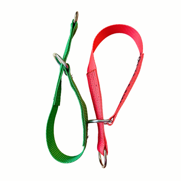 Lussnoerband voor het bekappen van runderen.