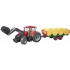 Tracteur jouet Bruder Case IH rouge Optum 300 CVX avec plateau à boules de paille – 03198 : Model:Tracteur avec chargeur et remorque