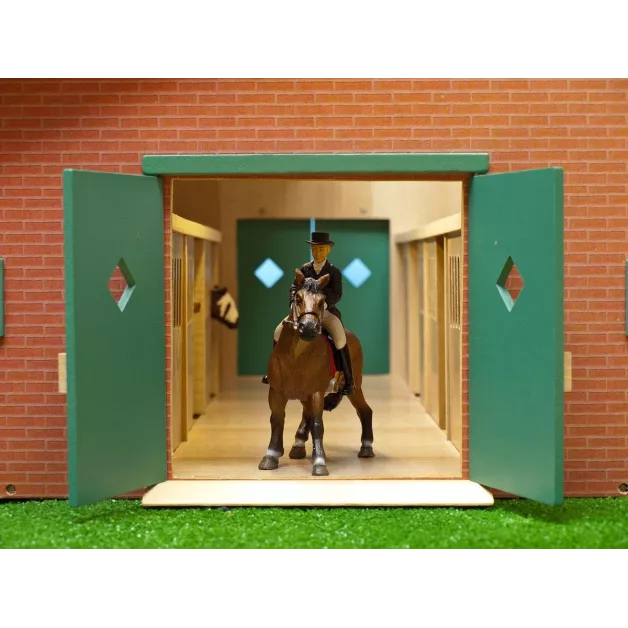 Ecurie avec boxes pour chevaux jouet Kids Globe Farming