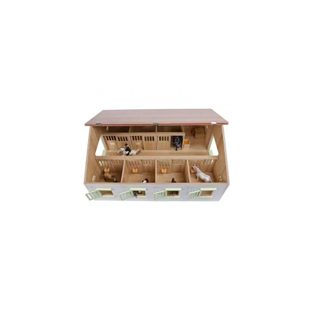 Ecurie avec boxes pour chevaux jouet Kids Globe Farming