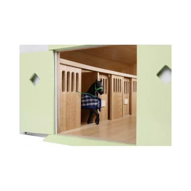 Ecurie avec boxes pour chevaux jouet Kids Globe Farming