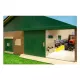 Wooden farms with stalls, stables, and Kids Globe shed