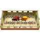 Wooden farms with stalls, stables, and Kids Globe shed