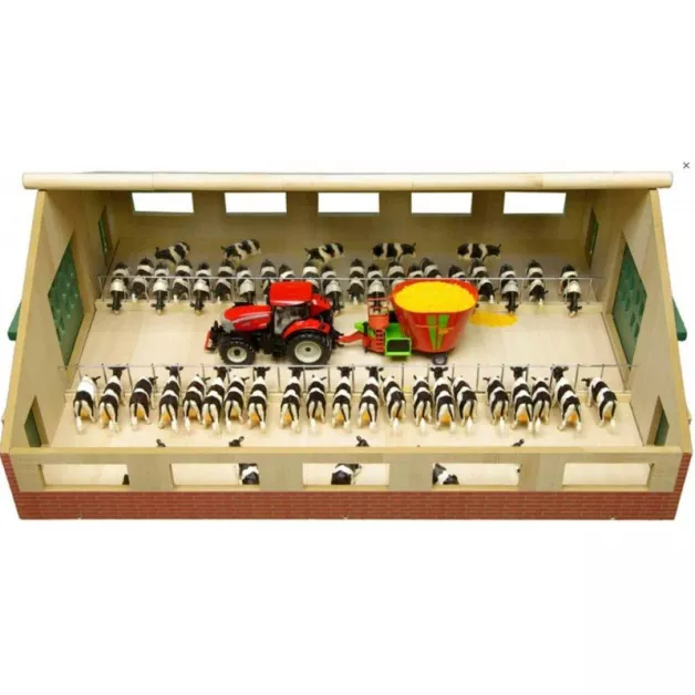 Wooden farms with stalls, stables, and Kids Globe shed