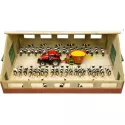 Wooden farms with stalls, stables, and Kids Globe barn