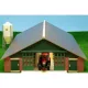 Wooden farms with stalls, stables, and Kids Globe shed