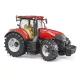 Bruder Case IH red Optum 300 CVX toy tractor with hay bale trailer – 03198