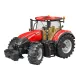 Bruder Case IH red Optum 300 CVX toy tractor with hay bale trailer – 03198