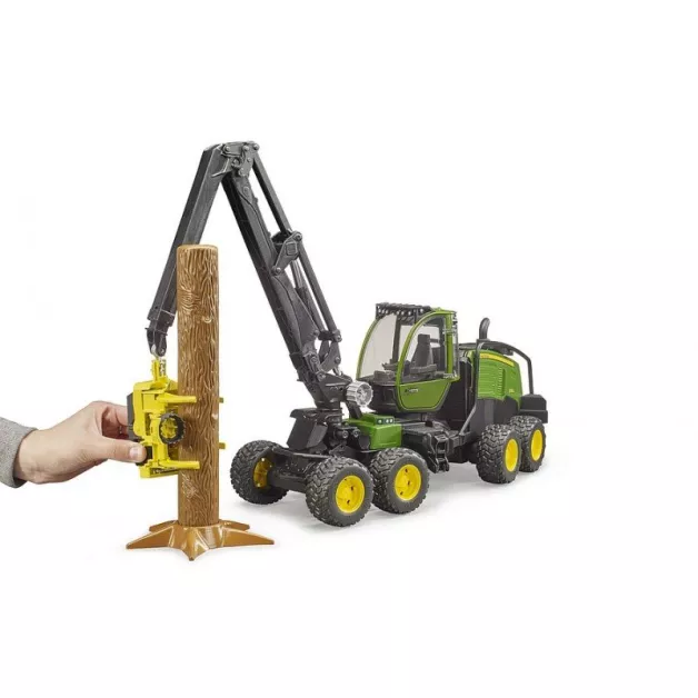 Jouet Bruder abatteur et transporteur forestier John Deere