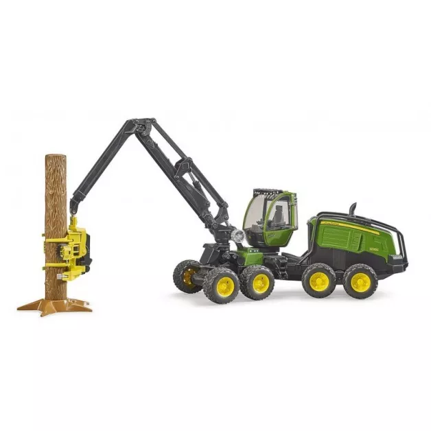 Jouet Bruder abatteur et transporteur forestier John Deere