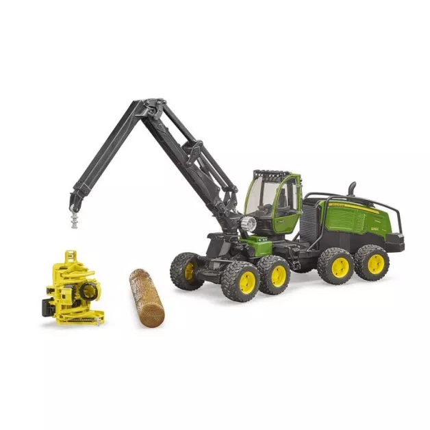 Jouet Bruder abatteur et transporteur forestier John Deere