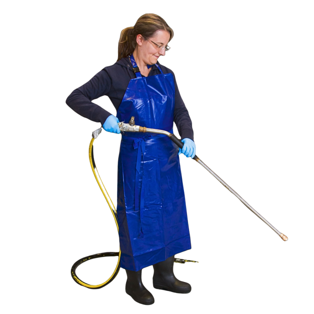 Beschermschort voor het melken.