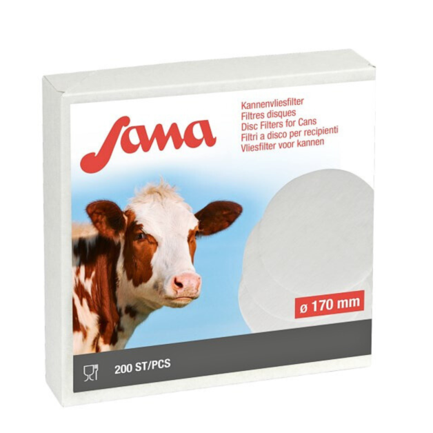 Non-woven milk filters
