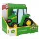 Johnny the tractor pushes rolls.