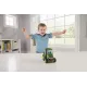 Johnny the tractor pushes rolls.