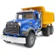 Construction truck with tipping trailer toy by Bruder