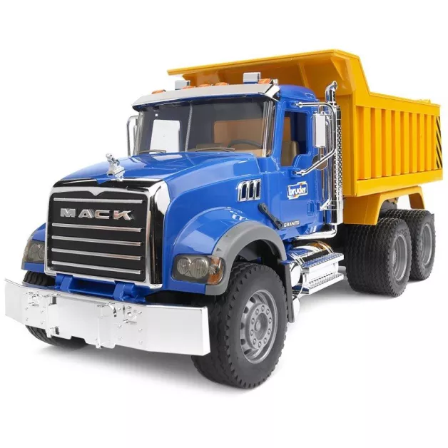 Construction truck with tipping trailer toy by Bruder