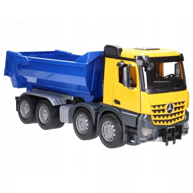 Construction truck with tipping trailer toy by Bruder
