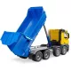 Construction truck with tipping trailer toy by Bruder