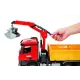 Construction truck with tipping trailer toy by Bruder