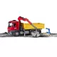 Construction truck with tipping trailer toy by Bruder