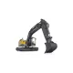 Remote-controlled tractors and cranes 1/16