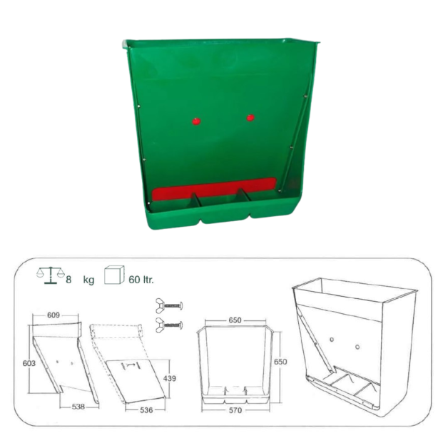 Internal feed hopper 60 liters Internal feed hopper 60 liters