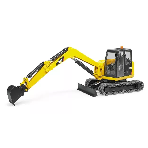Mini excavator Cat with rotating cab and functional arm by Bruder