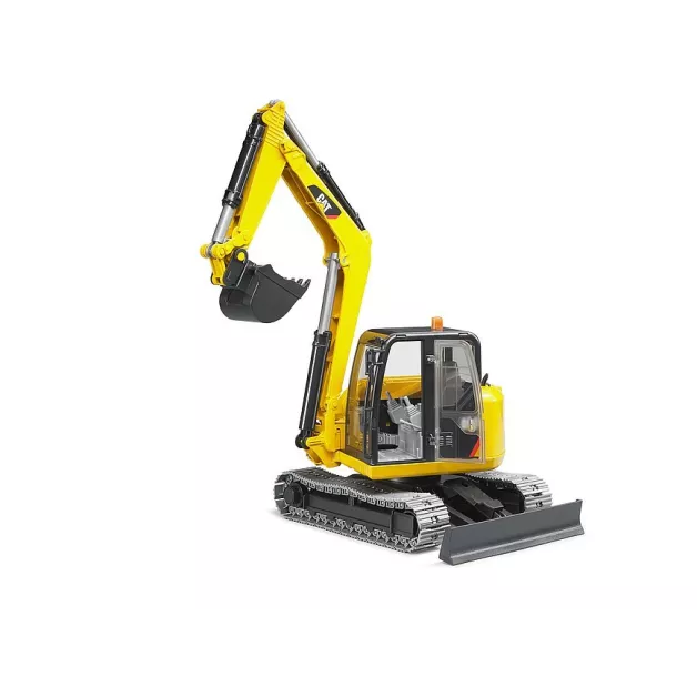 Mini excavator Cat with rotating cab and functional arm by Bruder