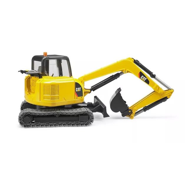 Mini excavator Cat with rotating cab and functional arm by Bruder