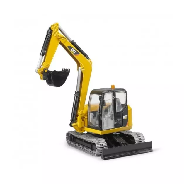 Mini excavator Cat with rotating cab and functional arm by Bruder