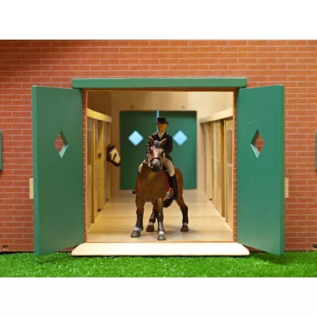 Ecurie avec boxes pour chevaux jouet Kids Globe Farming