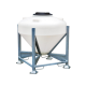 Feed silo on galvanized chassis