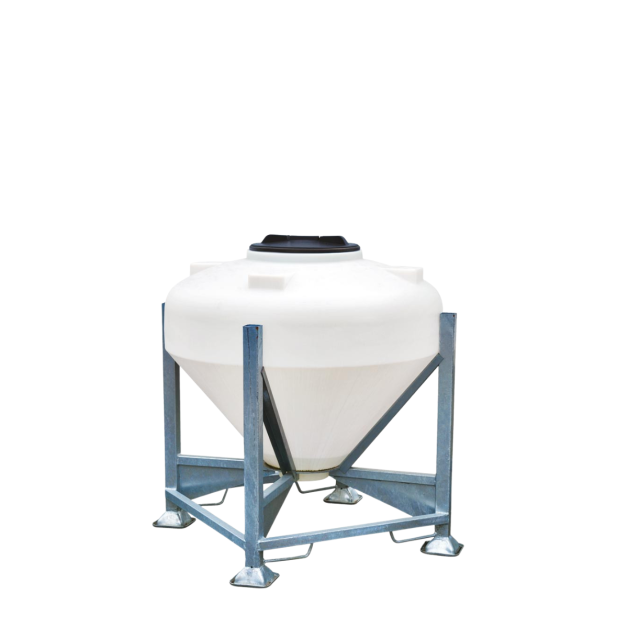 Feed silo on galvanized chassis Feed silo on galvanized chassis