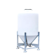 Feed silo on galvanized chassis