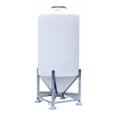 Feed silo on galvanized chassis Feed silo on galvanized chassis