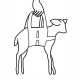 Weighing harness for lambs and kids