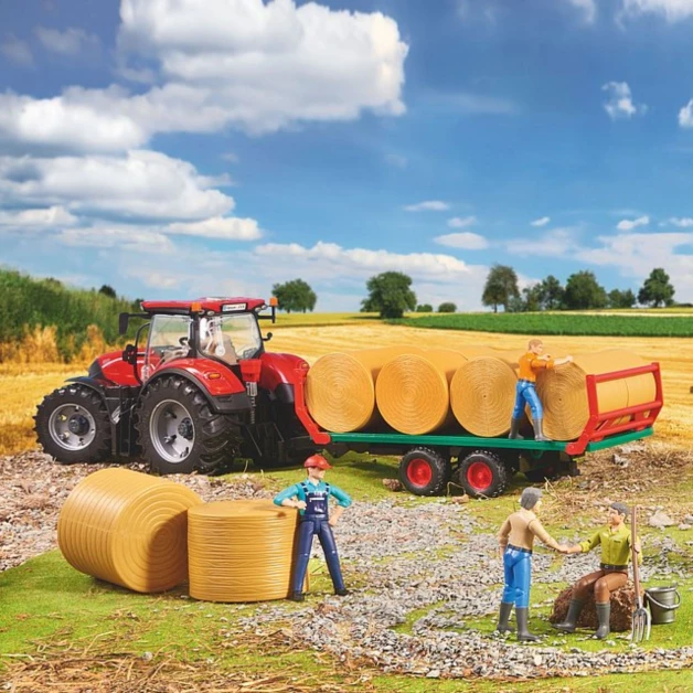 Remorque à balles rondes jouet Bruder 02220