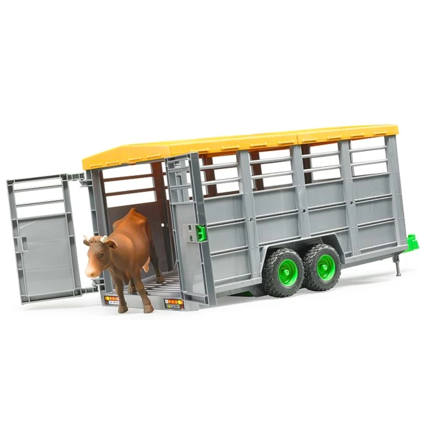 Remorque bétaillère avec vache jouet Bruder 02227