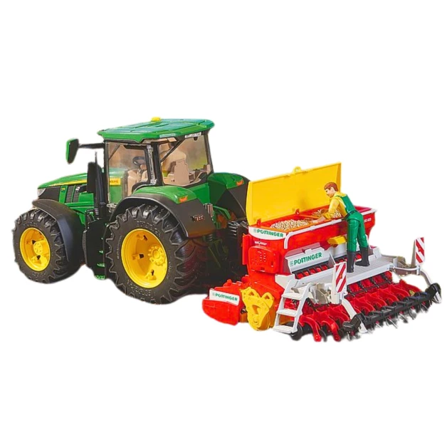 Zaaimachine met roterende eg Pöttinger speelgoed Bruder 023478