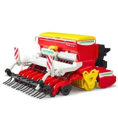 Semoir avec herse rotative Pöttinger jouet Bruder 023478
