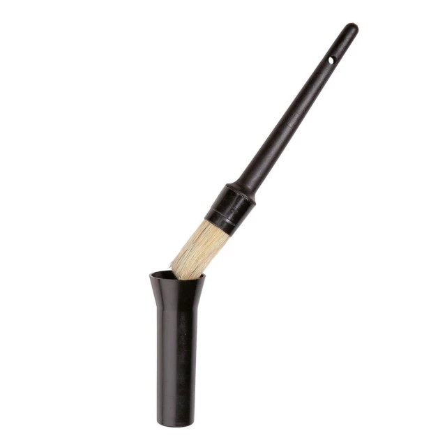 Hog bristle brush with tip or box