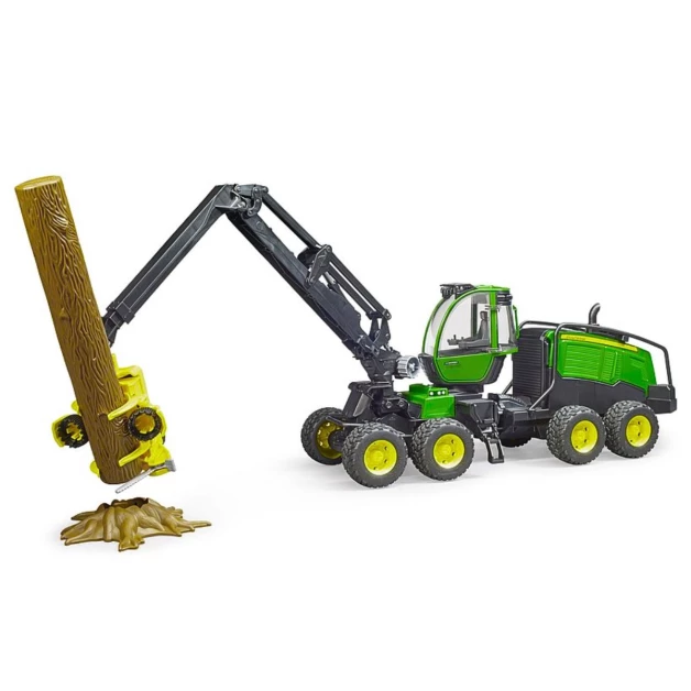 Jouet Bruder abatteur et transporteur forestier John Deere