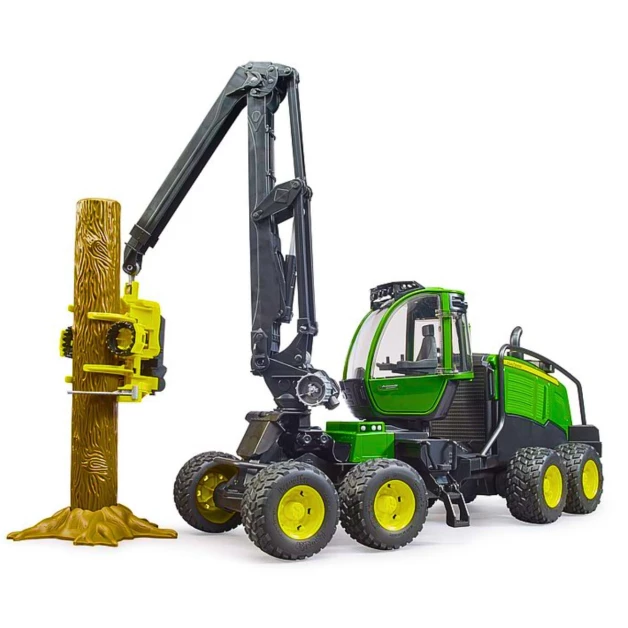 Jouet Bruder abatteur et transporteur forestier John Deere
