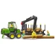 Jouet Bruder abatteur et transporteur forestier John Deere