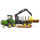 Jouet Bruder abatteur et transporteur forestier John Deere