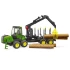 Jouet Bruder abatteur et transporteur forestier John Deere : Model:Transporteur John Deere
