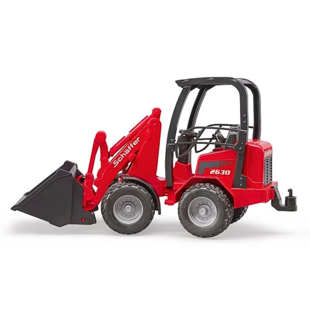 Mini speelgoedlader Bruder Schäffer 2034 rood 02190