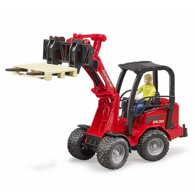 Mini chargeur jouet Bruder Schäffer 2034 rouge 02190 Mini chargeur jouet Bruder Schäffer 2034 rouge 02190